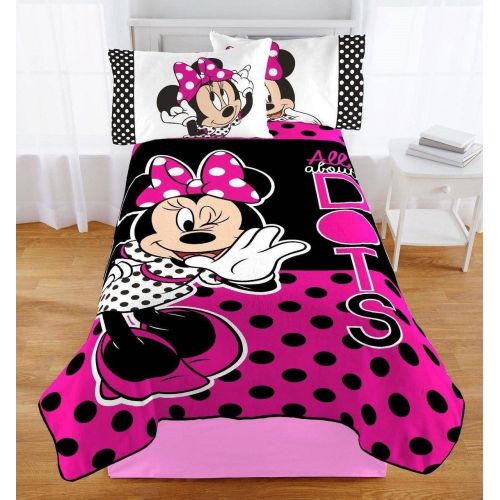  Jay Franco & Sons Franco Manufacturing Disney Minnie Mouse Plush Blanket 62 x 90#52652085