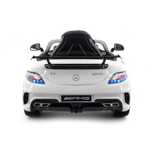  Jay Goodys 2018 Mercedes SLS AMG 12V Battery Powered Motorized Ride on Toy Car with Built in LCD TV, LED Lights, Leather Seat