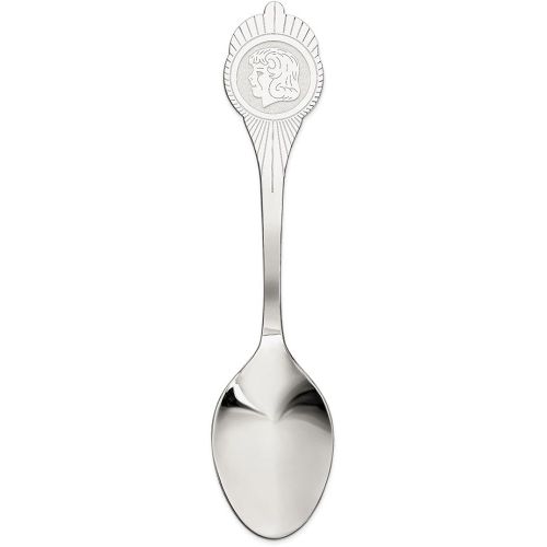  [아마존베스트]Jay Seiler Sterling Silver Rhodium-plated Girl Polished Spoon, Sterling Silver