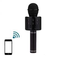 Jaye JAYE Bluetooth Wireless Microphone Audio Microphone Capacitor National Karaoke Microphone Recording Live USB Microphone,Black