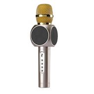Jaye JAYE Wireless Microphone Karaoke,Bluetooth Microphone,Portable Karaoke Player Speaker for Apple iPhone Android Smartphone Or PC, Home KTV Outdoor Party Black,localgold