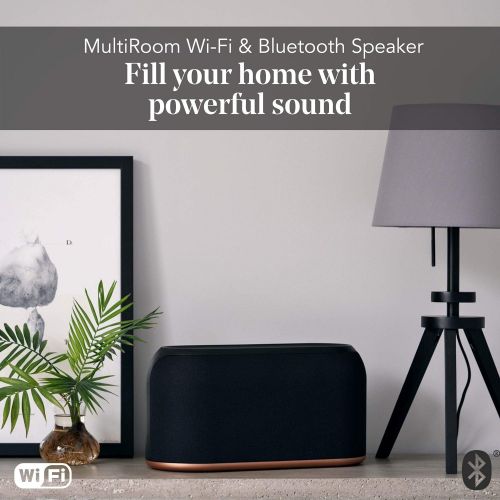  [아마존베스트]-Service-Informationen JAYS Multiroom Bluetooth Speaker System  s-Living Three WLAN Speaker for Music, TV and Stream Black