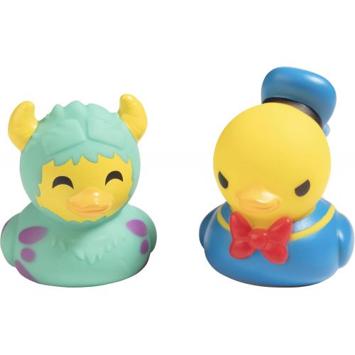  Jazwares Disney Duckz Rubber Duckies - Mickey, Minnie, Elsa, Ariel and More - 10 Different Duck Characters - Great Easter Gift & Bath Toy for Kids - Ages 3+