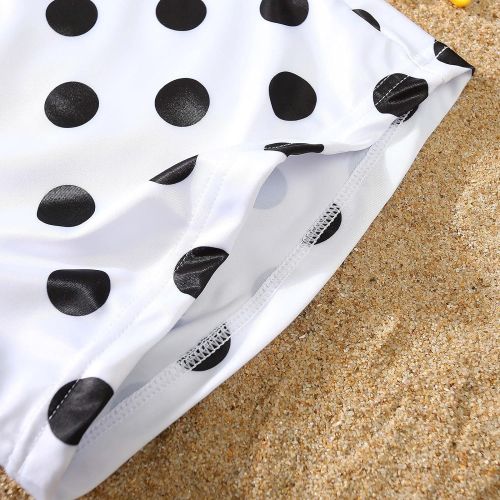  Jchen Swimsuit Boys Stretch Board Shorts Polka Dot Print Swim Trunks Quick Dry Beachwear Sports Swim Board Shorts Surf Shorts 2-9 Years