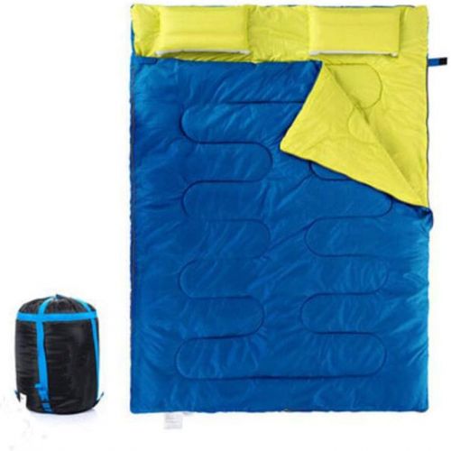  Jcnfa-sleeping bag Outdoor Double Inflatable Pillow Autumn and Winter Camping Tent, 2.4kg (Color : A, Size : 215145cm)