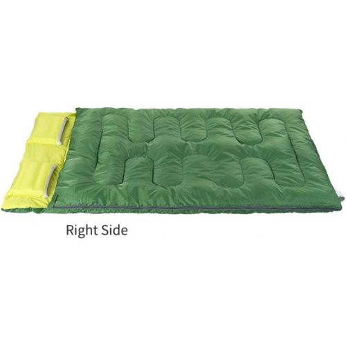  Jcnfa-sleeping bag Outdoor Double Inflatable Pillow Autumn and Winter Camping Tent, 2.4kg (Color : A, Size : 215145cm)