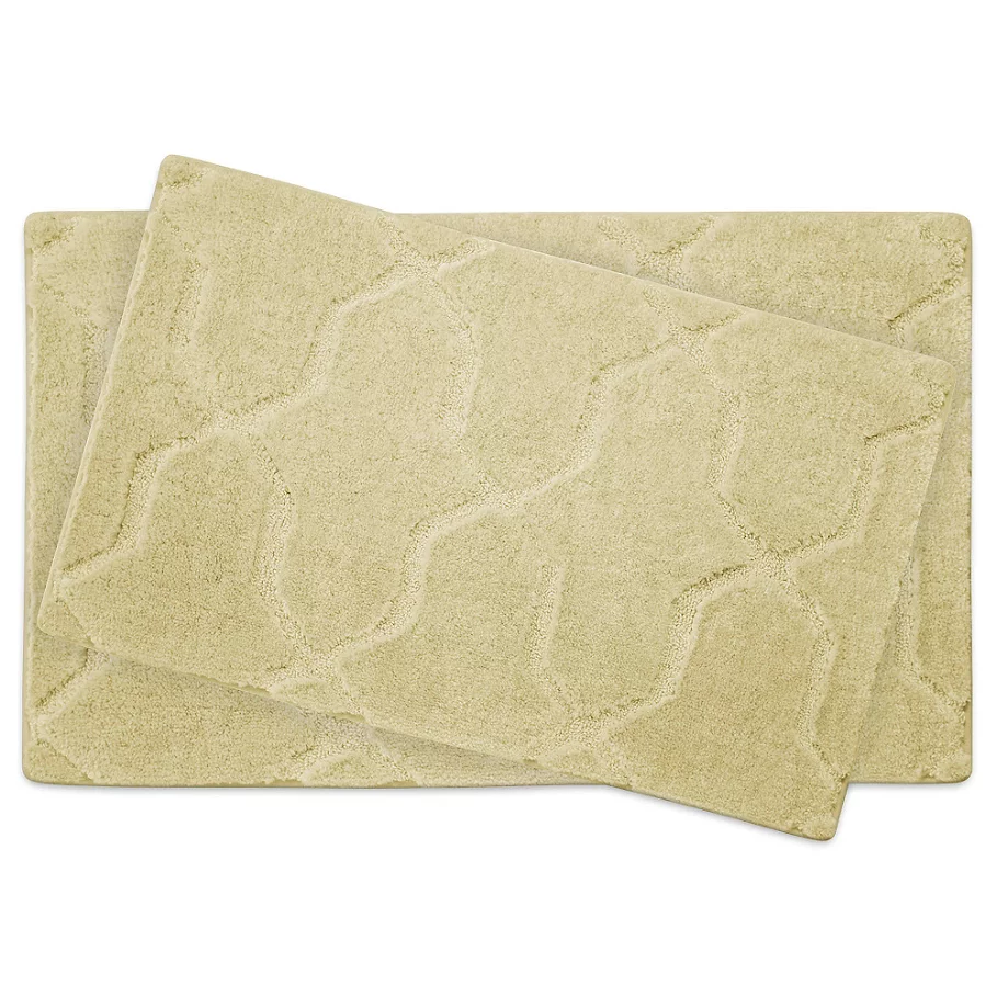 Jean Pierre Pearl Drona 2-Piece Bath Mat Set