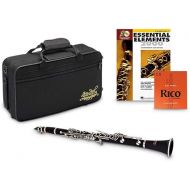 Jean Paul USA CL-300 Student Clarinet with Rico Bb Reeds Strength 2.0 (10 pack) and Book