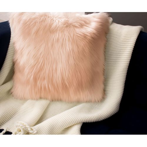  Jean Pierre Faux Fur 2-Piece Decorative Pillow Set