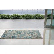 Jean Pierre New York Jean Pierre All Loop Kimmy 28 x 48 in. Decorative Textured Accent Rug, Grey/Blue Lagoon