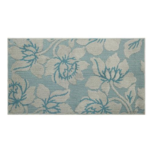  Jean Pierre New York Jean Pierre All Loop Kimmy 28 x 48 in. Decorative Textured Accent Rug, Grey/Blue Lagoon