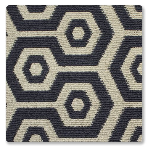  Jean Pierre New York Jean Pierre All Loop Honeycomb 28 x 48 in. Decorative Textured Accent Rug, Dark Grey/Berber