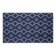 Jean Pierre New York Jean Pierre All Loop Yapi 28 x 48 in. Decorative Textured Accent Rug, Navy/Mineral Blue