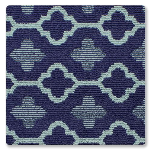  Jean Pierre New York Jean Pierre All Loop Yapi 28 x 48 in. Decorative Textured Accent Rug, Navy/Mineral Blue