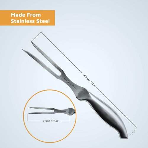  Carving Fork/ Meat Fork, 6 made from Stainless Steel With a Comfortable Ergonomic Handle - Chopaholic by Jean Patrique