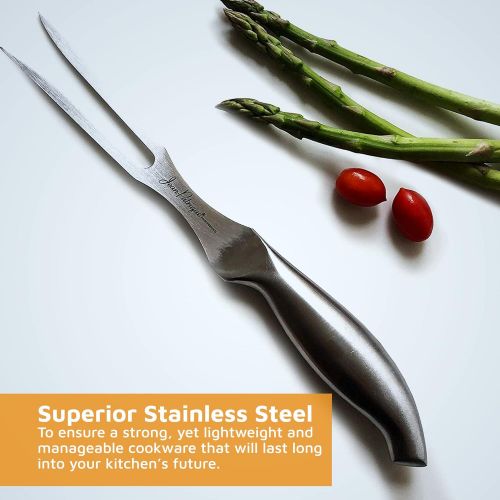  Carving Fork/ Meat Fork, 6 made from Stainless Steel With a Comfortable Ergonomic Handle - Chopaholic by Jean Patrique
