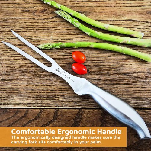  Carving Fork/ Meat Fork, 6 made from Stainless Steel With a Comfortable Ergonomic Handle - Chopaholic by Jean Patrique