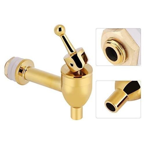  [아마존베스트]Jectse copper tap, 0.47 inch barrel tap, wine barrel, drink dispenser with zinc alloy handle, for home, restaurant, office or other places, 12mm