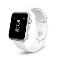 Jedy D9 Bluetooth SmartWatch phone 2.5D ARC HD Screen Support SIM Card Wearable Devices Smartphone Fitness Tracker For IOS Android (White)