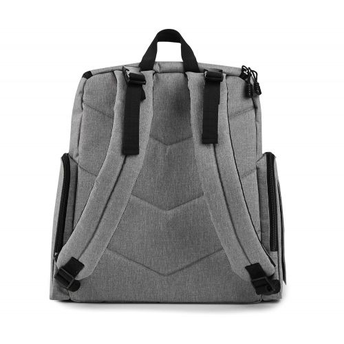  Jeep Adventurers Diaper Backpack Crosshatch, Heather Grey