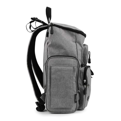  Jeep Adventurers Diaper Backpack Crosshatch, Heather Grey