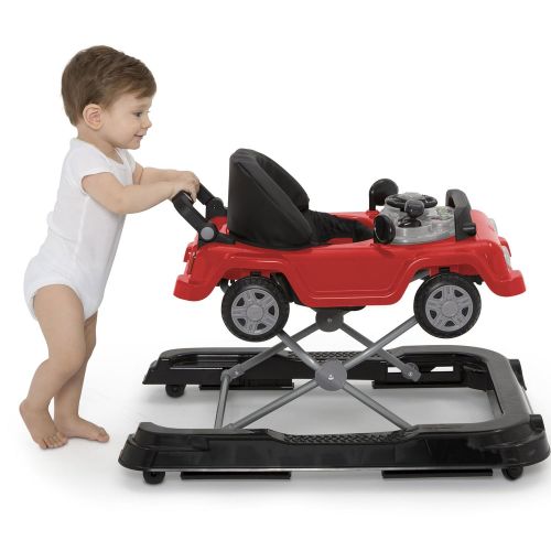  Jeep Classic Wrangler 3-in-1 Activity Walker, Red