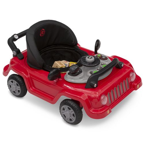  Jeep Classic Wrangler 3-in-1 Activity Walker, Red