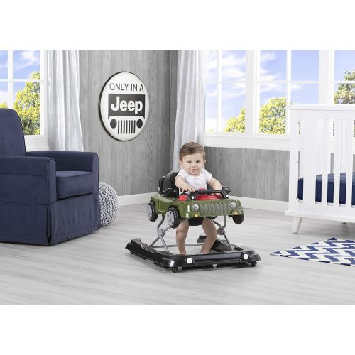  Jeep Classic Wrangler 3-in-1 Activity Walker, Red