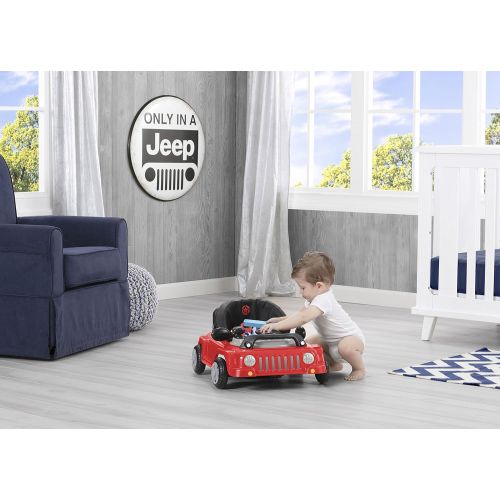  Jeep Classic Wrangler 3-in-1 Activity Walker, Red