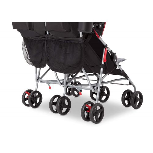  [아마존베스트]Jeep Delta Children LX Plus Side x Side Double Stroller, Red Triangle