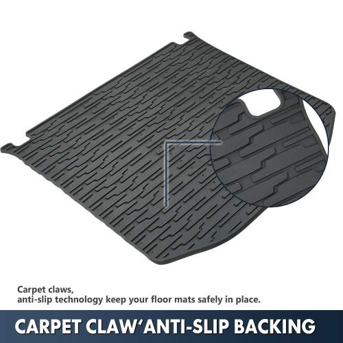  Rear Cargo Mats For Jeep Cherokee, QUAKEWORLD Cargo Mats All Season Rubber Floor Slush Mats For 2014-2017 Jeep Grand Cherokee