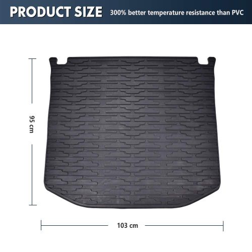  Rear Cargo Mats For Jeep Cherokee, QUAKEWORLD Cargo Mats All Season Rubber Floor Slush Mats For 2014-2017 Jeep Grand Cherokee