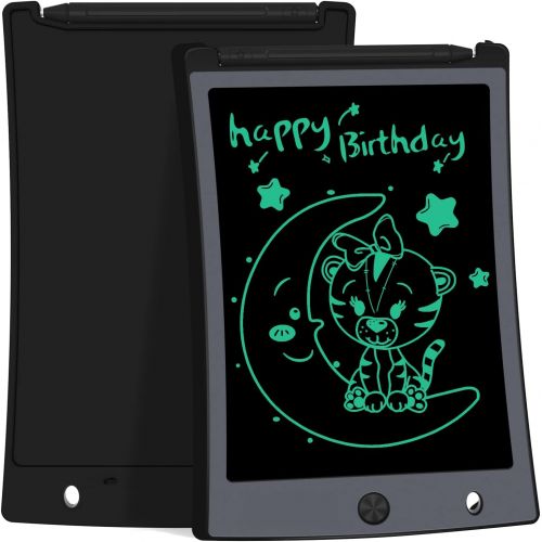  [아마존베스트]JefDiee 8.5 Inch Kids Drawing Writing Boards, LCD Writing Tablet Electronic Doodle Board, Educational and Learning Toys for Girls Boys Toddler Gifts (Black)