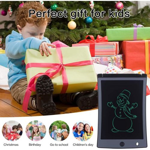  [아마존베스트]JefDiee 8.5 Inch Kids Drawing Writing Boards, LCD Writing Tablet Electronic Doodle Board, Educational and Learning Toys for Girls Boys Toddler Gifts (Black)