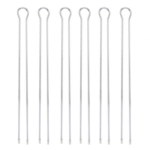  Jeffergarden BBQ Grilling Sticks Set Metal Barbecue Tools 6Pcs BBQ Grill Set Barbecue Grilling Utensils Outdoor Picnic Camping