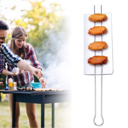  Jeffergarden BBQ Grilling Sticks Set Metal Barbecue Tools 6Pcs BBQ Grill Set Barbecue Grilling Utensils Outdoor Picnic Camping