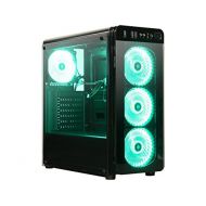 Jeffs Custom Computers Gaming Desktop - AMD RYZEN 5 1500X 3.5GHz, NVIDIA GTX 1060 6GB Graphics, 16GB DDR4 Memory, 240GB SSD, 1TB HDD, Microsoft Windows 10 Pro 64-Bit, WiFi, VR Ready