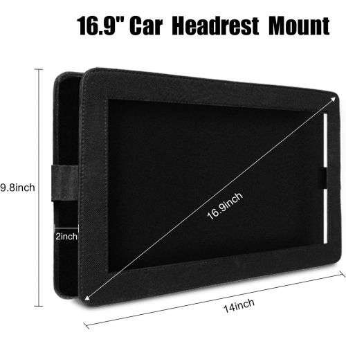  [아마존베스트]JEKERO 16.9 Inch Car Headrest Mount Strap Holder Suitable for 16.9 Portable DVD Player