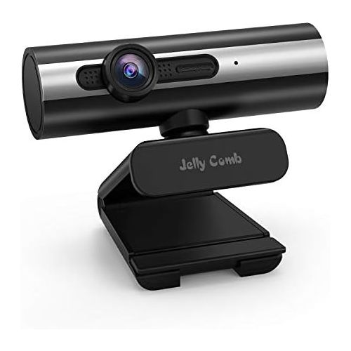  [아마존베스트]Webcam 1080P Full HD, Jelly Comb Computer Webcam USB Web Camera with Built-in Microphone for Skype, Video Calling,Conferencing, Recording, Streaming