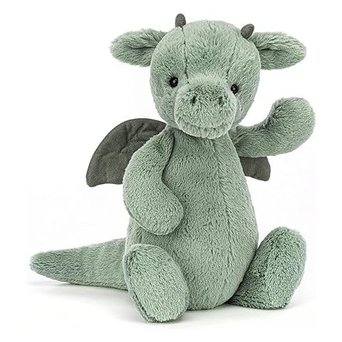  Jellycat Bashful Dragon Stuffed Animal, Medium, 12 inches