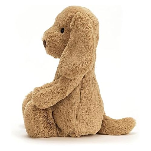  Jellycat Bashful Toffee Puppy Stuffed Animal, Medium, 12 inches