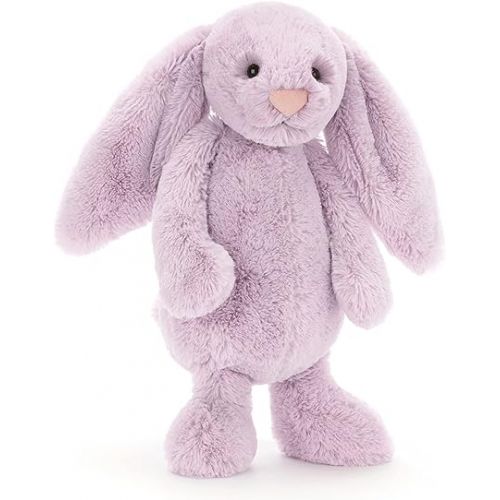  Jellycat Bashful Lilac Bunny Stuffed Animal, Medium, 12 inches