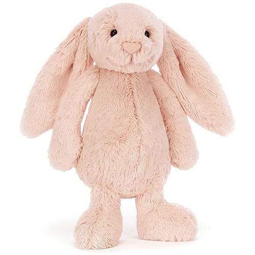  Jellycat Bashful Blush Bunny Stuffed Animal, Medium, 12 inches