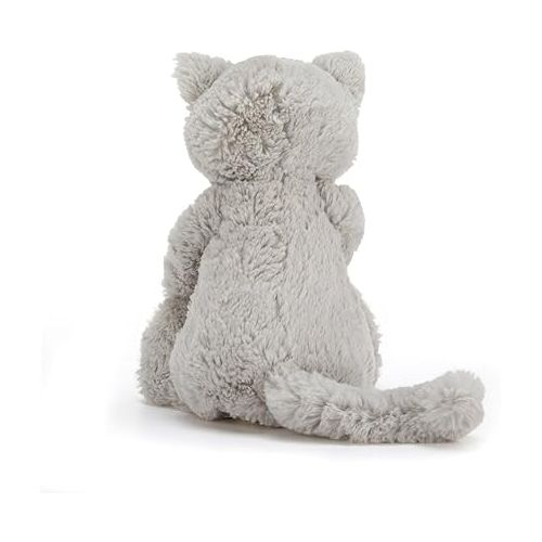  Jellycat Bashful Grey Kitty Cat Stuffed Animal Plush, Medium, 12 inches