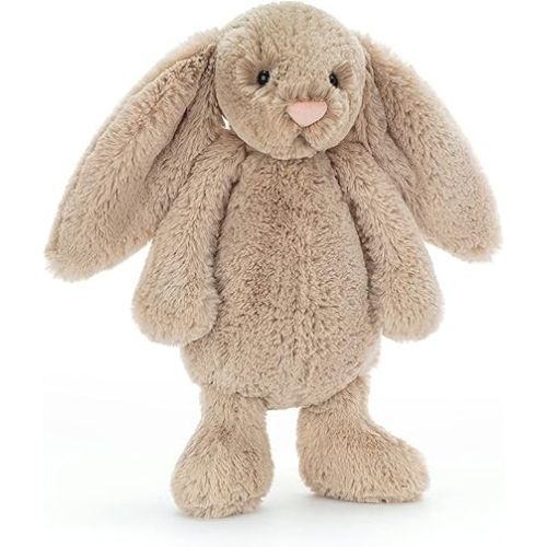  Jellycat Bashful Beige Bunny Stuffed Animal, Medium, 12 inches