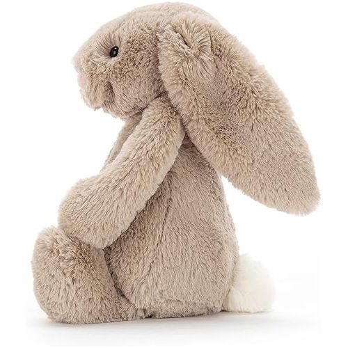  Jellycat Bashful Beige Bunny Stuffed Animal, Medium, 12 inches