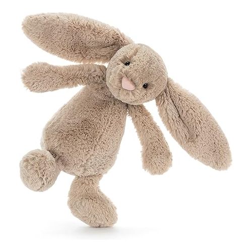  Jellycat Bashful Beige Bunny Stuffed Animal, Medium, 12 inches