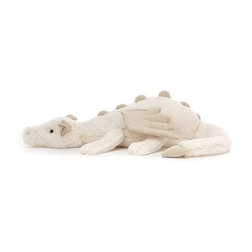  Jellycat Snow Dragon Stuffed Animal, Medium