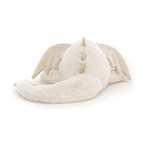  Jellycat Snow Dragon Stuffed Animal, Medium