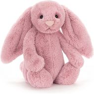 Jellycat Bashful Pink Tulip Bunny Stuffed Animal, Medium, 12 inches